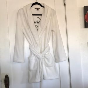 Victoria’s Secret white plush robe